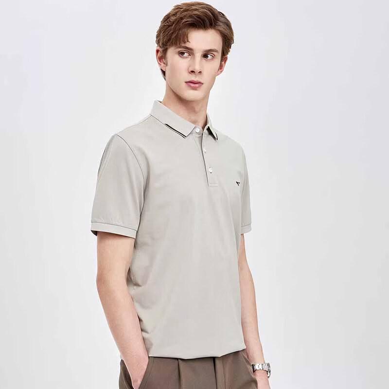 SEPTWOLVES Men's Silk Blend Short Sleeve Polo Shirt
