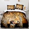 Leopard Duvet Cover King Queen Size Brown Cheetah Bedding Set For Kids Teens Adults Wild Animal 2/3pcs Polyester Comforter Cover