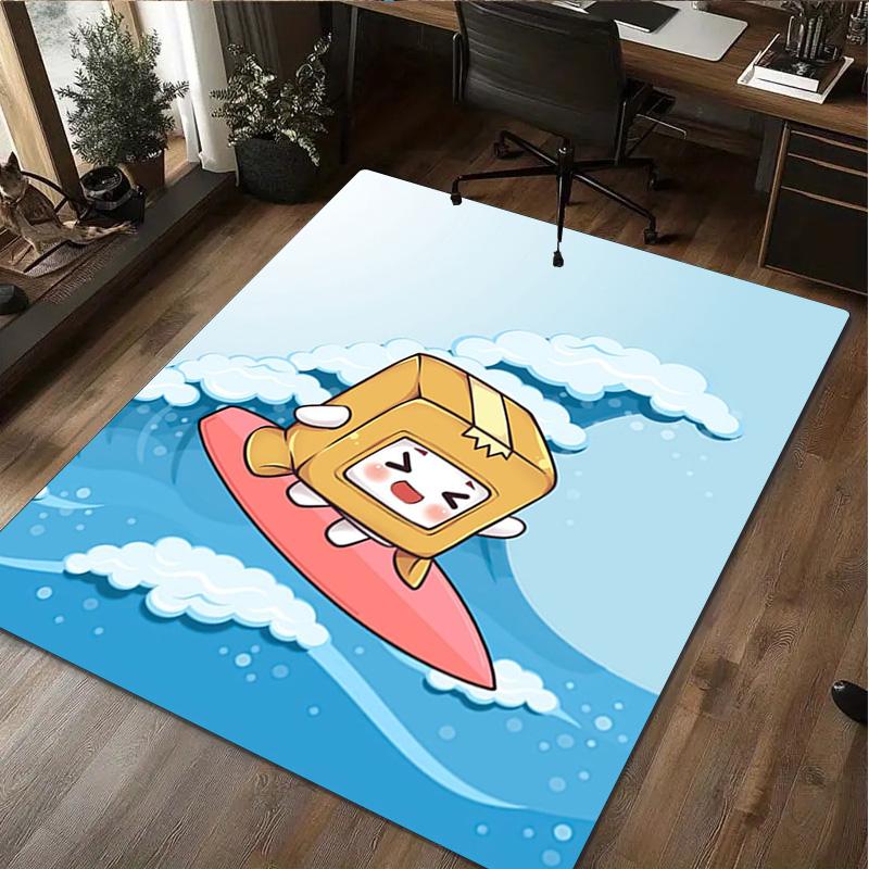 Lankybox Home Office Decorative Rug Room Computer Chair Area Rug Holiday Gift