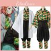 Kostium Cosplay Demon Slayer Kimetsu No Yaiba Sabito Wykwintny Zestaw Kimono Płaszcz Dla Fanów