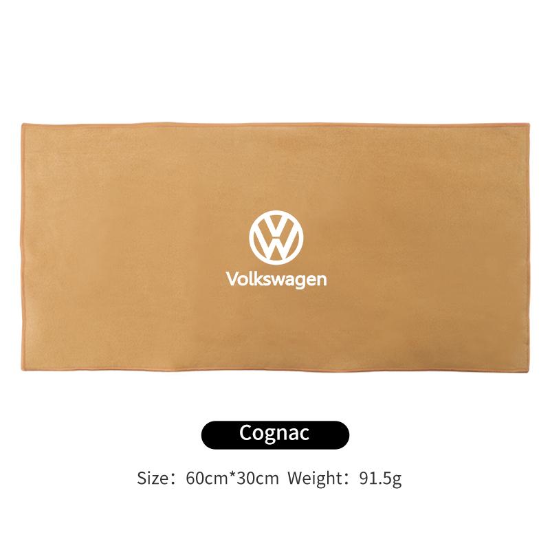 T23-Car Logo Wash Clean Towel Microfiber Cleaning Drying Cloth For Volkswagen VW Tiguan CC Jetta Polo Golf Passat Scirocco Touareg