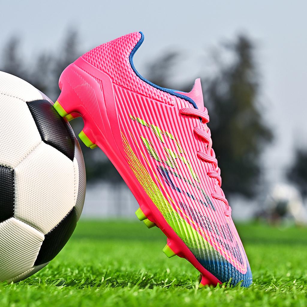 Training Casual Dual-use AG FG Soccer Boots PU Mesh Reinforced TPU Stud Anti-slip Wearproof Outdoor Grass Athletic Shoes