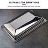 Stainless Steel Built-in Trash Bin Cover Flush Mount Kitchen Countertop Swing Lid Less
