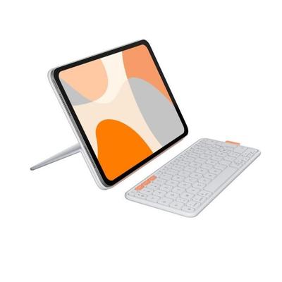 Keyboard Case - Logitech - Flip Folio - For iPad and iPad Air 11-inch (M4 and M5) (M2, M3 & M4) (5th Generation) - Pale Grey
