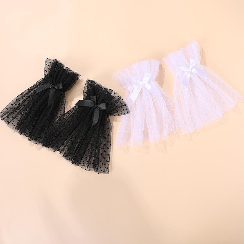 Breathable Vintage Fingerless Mesh Lace Gloves for Women - Thin Half Sleeve Bridal Wedding Dress Accessory