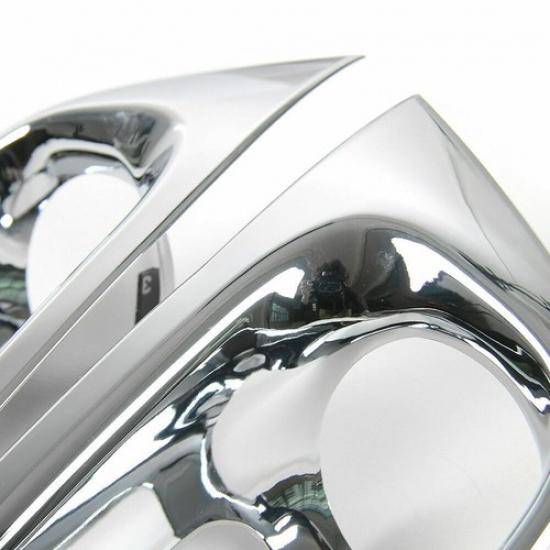 Exterior Front Head Fog Light Lamp Cover Trim Frame For Jeep Compass 2017+Chrome