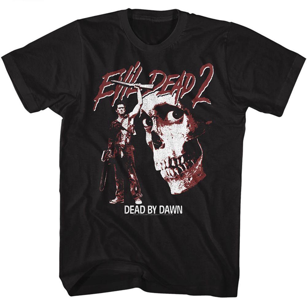 Evil Dead Ash and Skull Black Adult T-Shirt XXXXL