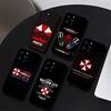 R-Resident Evil Game Logo Phone Case Black Silicone Soft Shell For IPhone 17 16 15 14 13 12 11 Air Pro Max Plus Hot Sale