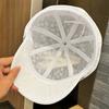 New Rhinestone Webbing Octagonal Hat Children's Spring and Summer Mesh Lace Breathable Duck Tongue Beret