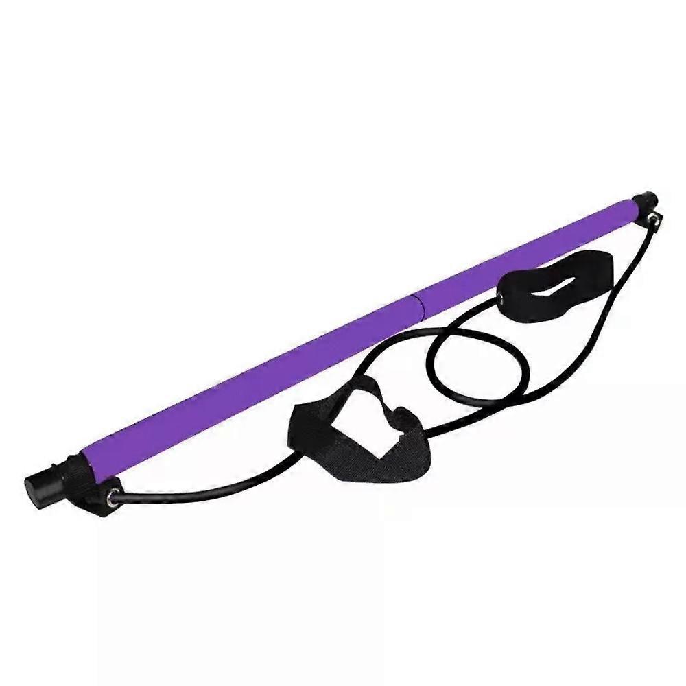 Portable Pilates Exercise Bar Stick,pilates Bar Kit With Resistance Band Exercise Stick