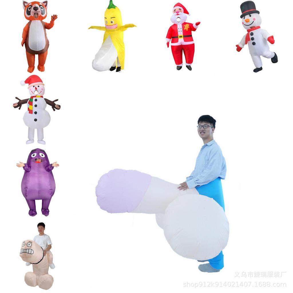 Inflatable Purple Eggplant Potato Costume For Adults Fun Party Dress Up Outfit