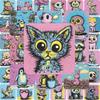 63 Retro Cartoon Animal Stickers For Computer Cases, Phone Cases, Water Bottles, Creative Decorations, Stickers, And Journals