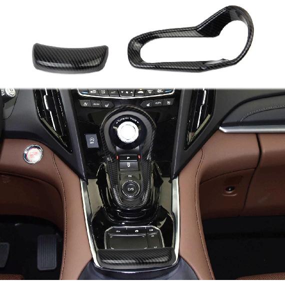 crosselec Carbon Fiber Style Center Console Gear Shift Button Panel Cover Trim Accessories for 2019-2025 Acura RDX