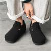 Fashion Outdoor casual fashion men's shoes High quality soft wood flat bottomed comfortable Versatile Boken four season single shoes