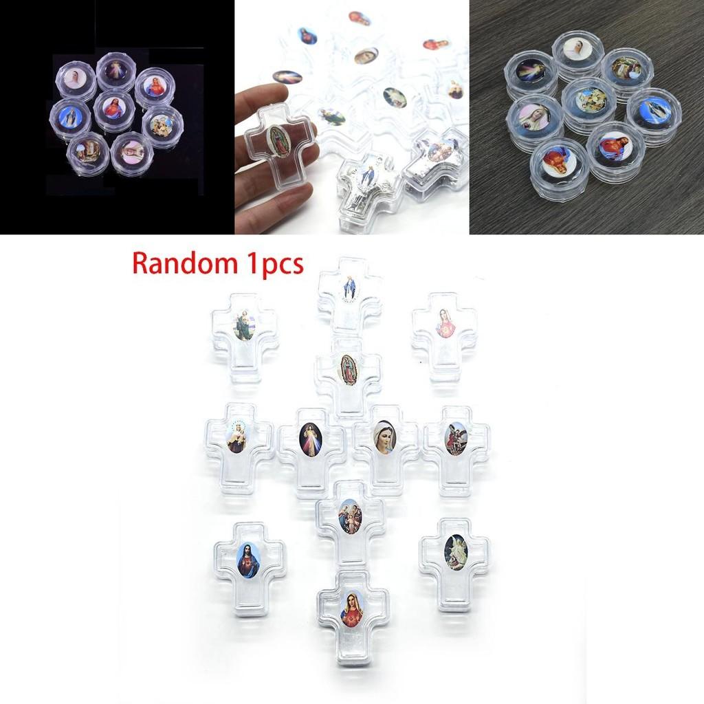 Durable Plastic Rosary Box With Unique Random Image For Baptism And Wedding Gifts