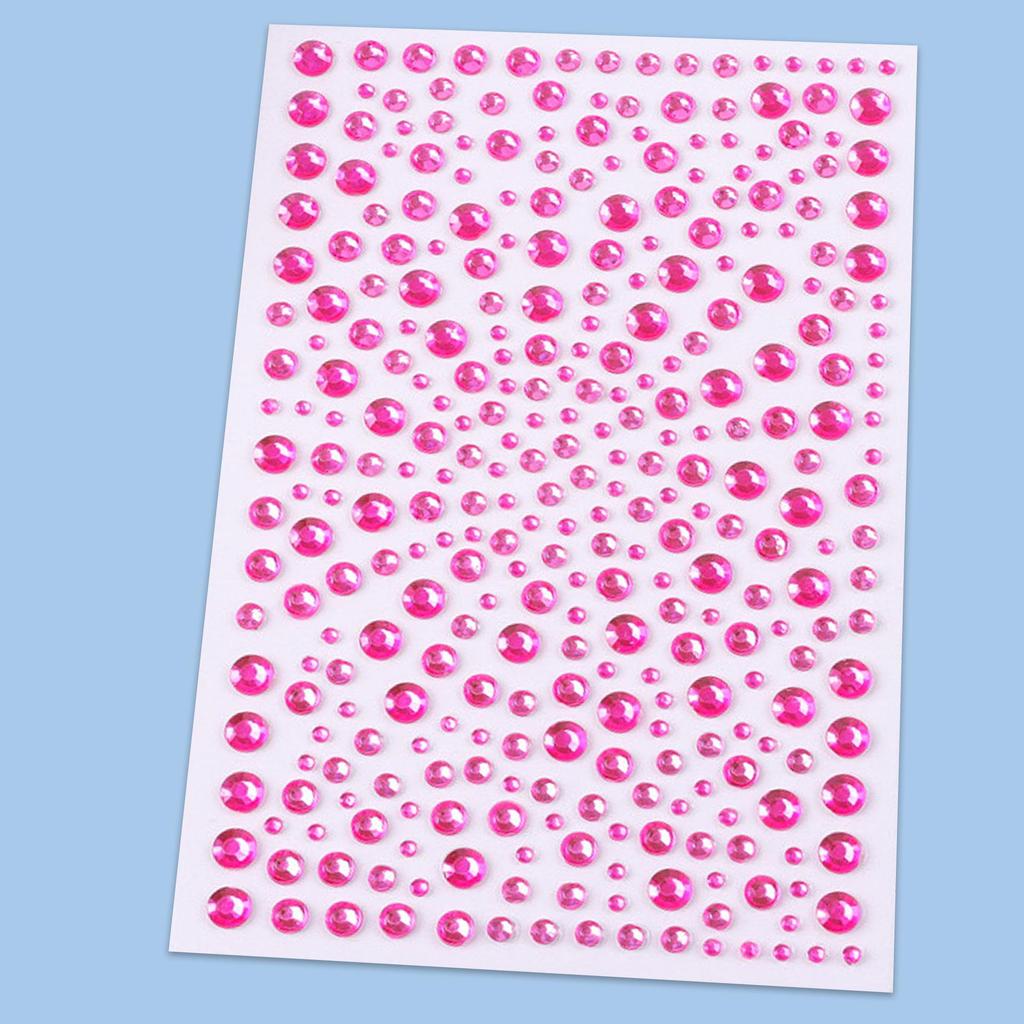 Sternenförmige Selbstklebende Acryl-Diamant-Aufkleber: Mehrere Größen für DIY-Gesichts-Make-up & Nägel