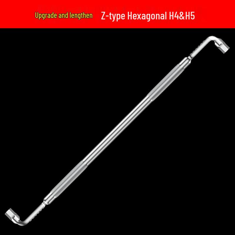Z- & L-shaped Right Angle Wrench: Dual-Use Phillips, Slotted, Hex, Torx Screwdriver Set