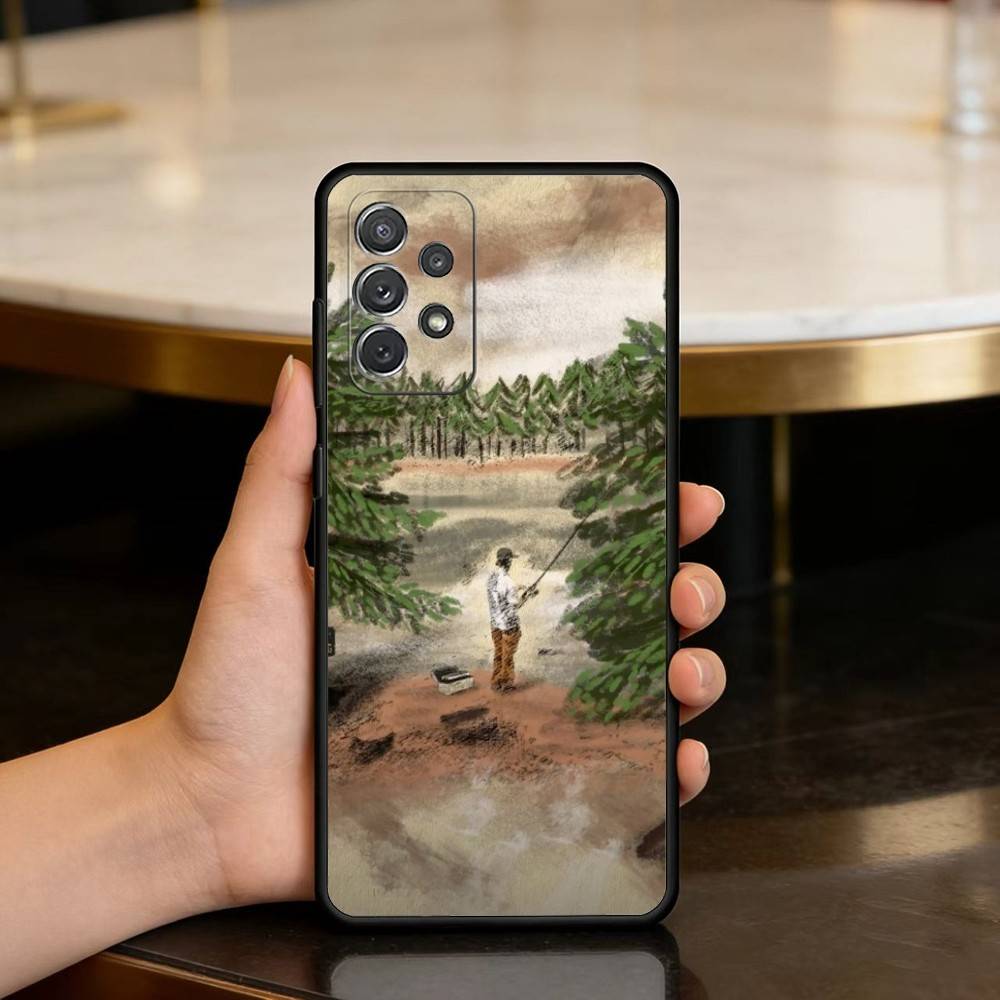 M-Morgan W-Wallen-EN Phone Case For Samsung Galaxy A73,A72,A71,A70,A53,A52,A51,Soft Silicone Black Cover
