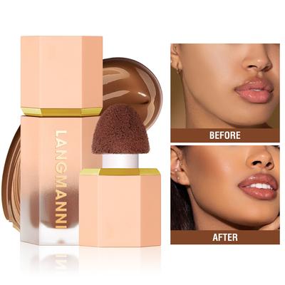 Liquid Contour Makeup Stick Foundation Cream Natural Matte Shadow Contouring Moisturizing Liquid Blush for Cheeks Cosmetic