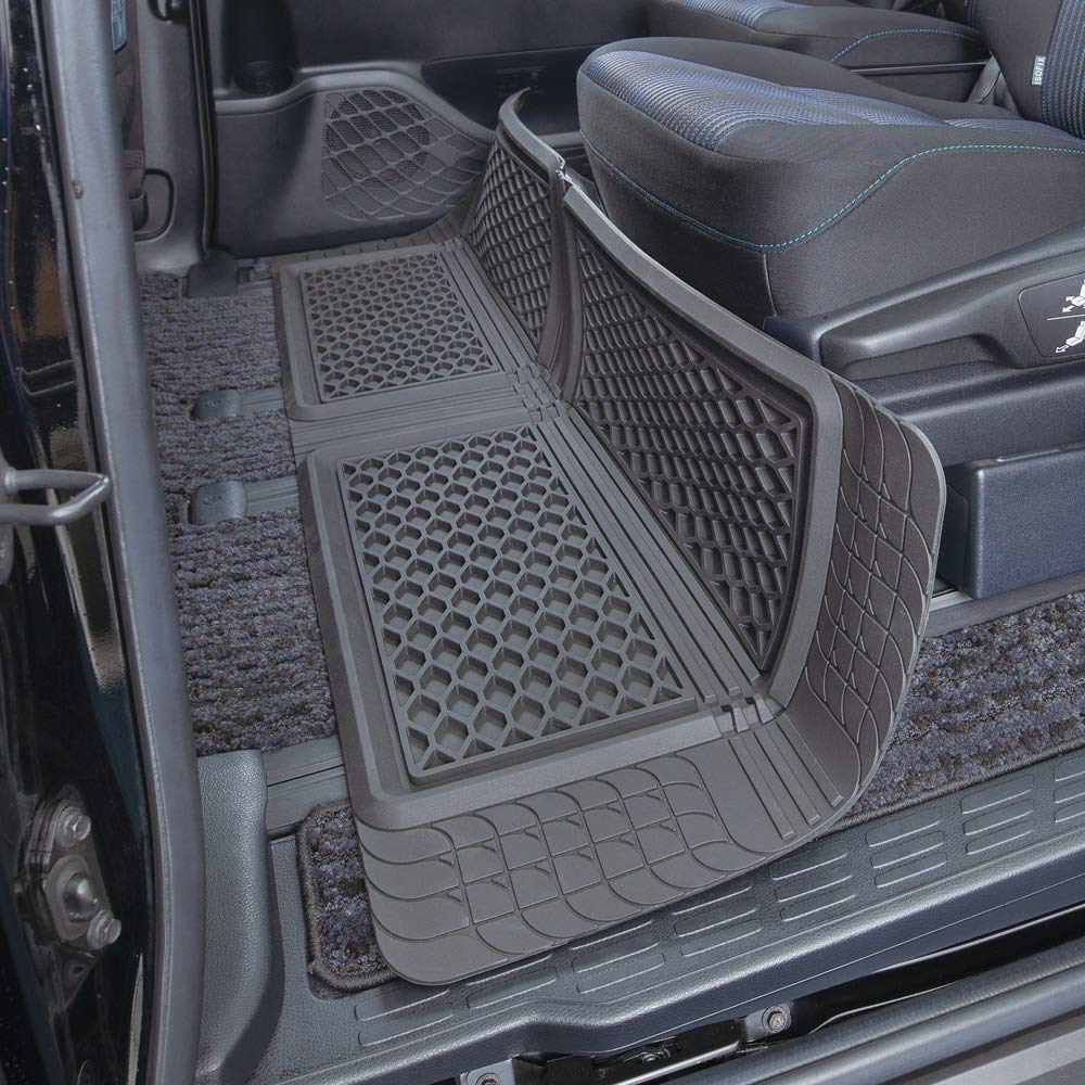 BONFORM FlexGuard Car Mats, 2nd Row, Minivan/Standard Car, 50x140cm, Black, 6455-05BK