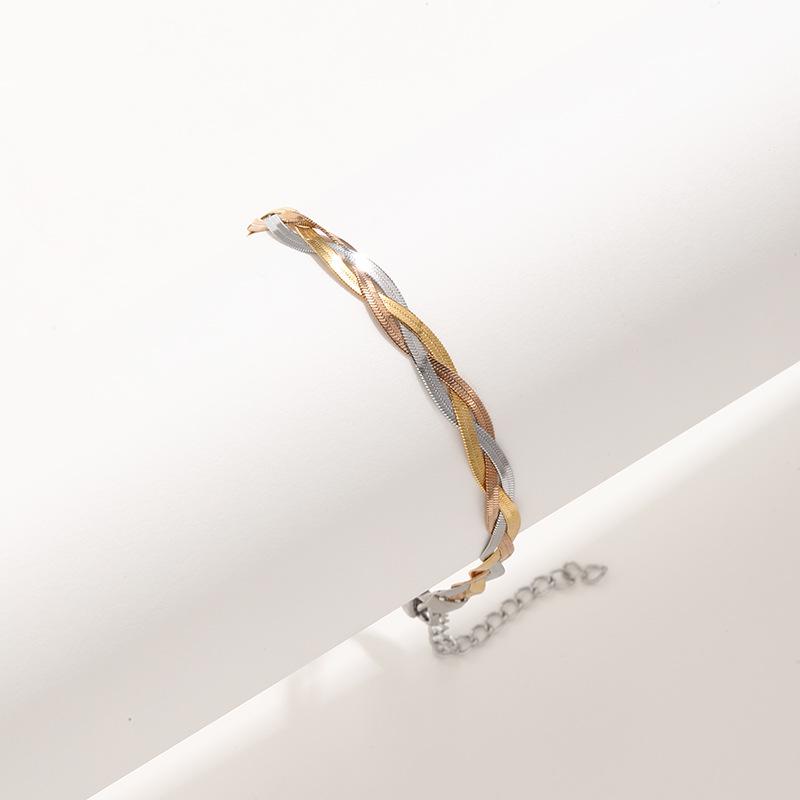 Rose Gold Wrap Stainless Steel Blade Bracelet