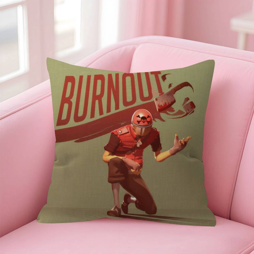 Cushion Cover 30x50 Polyester Sofa Cushions Decorative Throw Pillows Home Decoration Pillowcover GAME TTeam Fortress 2 Scout Tf