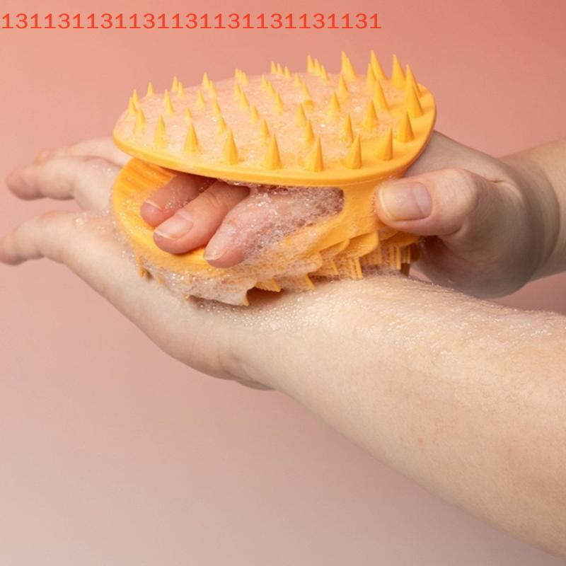 Weicher Silikon-Körperwaschschwamm Kopfhaut-Peeling Nicht-irritierender Körperwasch-Massagegerät Bade-Duschbürste Körperpeeling Hautpflege Bade-Werkzeug