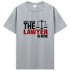 Novelty Awesome Keep Calm The Lawyer Is Here T Shirt Valentine's Party Short Sleeve Funny Harajuku Hip Hop T-shirt Streetwear