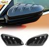 Gloss Black For Honda Civic 10TH 2016-21 Add On Rearview Mirror Cover Cap Trim