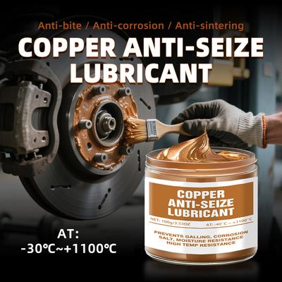 100g Copper Grease Anti Seize Copper Thread Grease Automotive Maintenance Grease Versatile Car Brake Lubricant For Car Brake