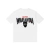 Black Panther Marvel TShirt TChallas Wakanda Distressed Print Retro Streetwear Heavyweight Cotton Regular Fit Top for Fans
