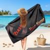 The Cure Customized Name Text Beach Towel, Soft Absorbent Towel Beach Pool Travel Personal Gift