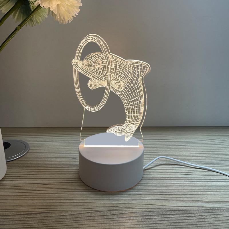 Creative Accompanying Hand Gift 3D Small Night Light Desktop Decorative Light Atmosphere Lamp Gift Bedside Luminous Atmosphere