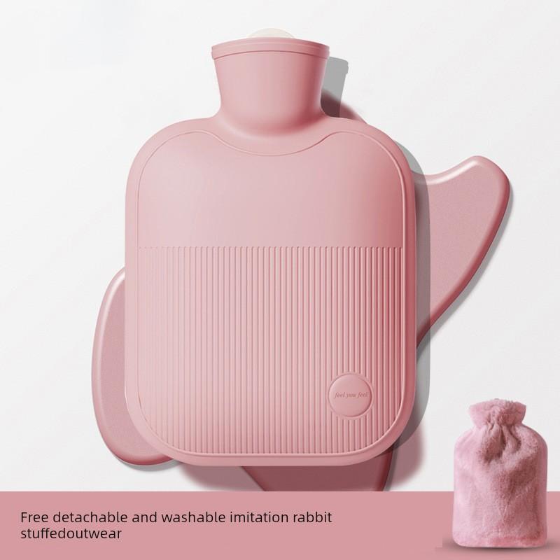 German Water-Filled Thermal Hot Water Bottle with Removable Inner Liner, Explosion-Proof, Washable, Suitable for Student Dormitories, for Warming the