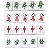 4/5Pcs Chinese Mahjong Tile Magnets for Fridge Colorful Mini Game Tile Magnetic Stickers for Whiteboard or Refrigerator