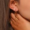2026 Minimalist Three Hoop Drop Earrings 18K Gold Plated Personalized Waterproof Jewelry Earrings for Women Party Jewelry