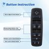 Power Window Switch Main Control Button Compatible With 2016-2018 Ram 1500 2500 3500, 11-19 Dodge Charger, 11-12 Dodge Journey, 11-20 Chrysler 300,