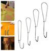 12Pcs Pattern Hooks Metal Industrial Clothing Design Storage Home Tailors Hanger Arts Crafts Easy Hanging Pattern Hanging Hook