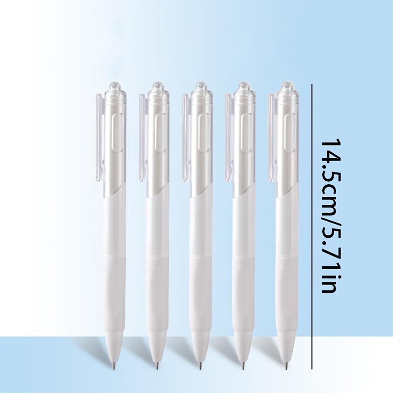 20pcs of Quick-Drying Retractable Gel Pens Available in Black And White, Suitable for Office Use And Student Stationery