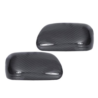 1 Pair Side Rearview Mirror Covers Trims Fit for Lexus IS300 Sedan Wagon 2001 2002 2003 2004 2005 Carbon Fiber Grain Plastic