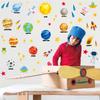 Cosmic planet wall stickers Space planet rocket astronaut kindergarten wall decoration children cartoon wall stickers