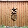 Stunning Black Pineapple Sign! For Home Living Room. Modern Pineapple Metal Wall Decor. Stylish Wall Sculpture and Hanging.