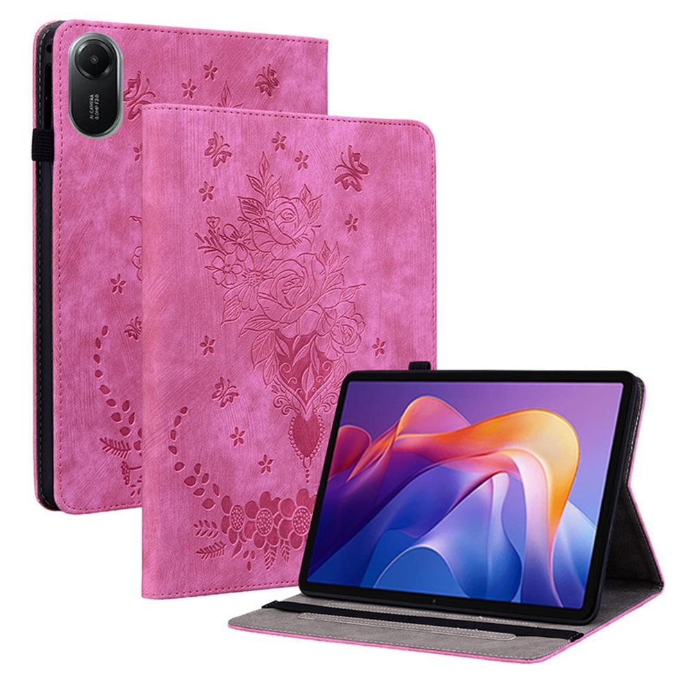 

Для Xiaomi Redmi Pad 2 Чехол Держатель для карт Кожаная обложка против царапин Отпечаток розы Rose