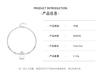 Moissanite 925 Sterling Silver Star Shaped Bracelet Affordable Luxury Niche Bracelet Fashion Versatile Commute Wedding Gift