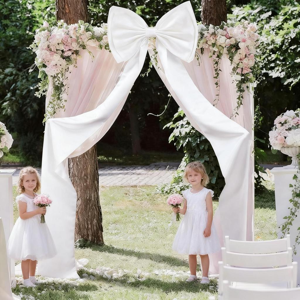 Christmas Tree Bow Satin 75 Inch Home Decor Oversized Bow Topper Christmas Tree Ornaments for Wedding Birthday Wall Front Door