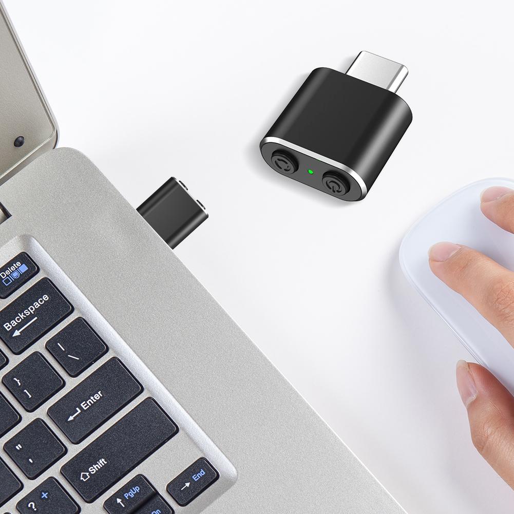 USB C Mouse Jiggler with Switch Button Undetectable Automatic Wiggler Driver-Free Mouse Moving Device Keep Computer/Laptop Awake