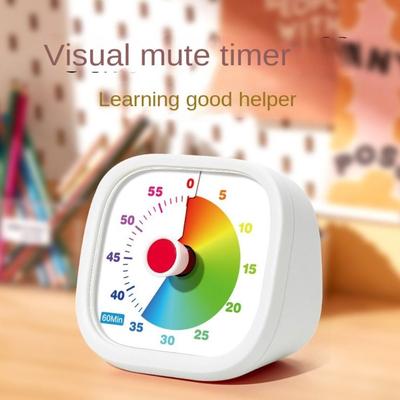 Movement Visual Timer Time Management Sweep Second Countdown Clock Self Discipline 60-Minute Kitchen Cooking Timer