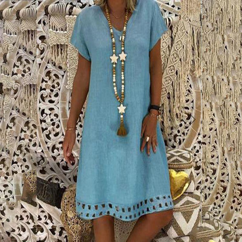 Trendy Women Lady Tank Top Mini Dress Floral Design For Summer Casual Parties