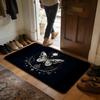 Butterflies And Moths Floor Mat Soft Flannel Absorbent Mat Non-Slip Rug Home Bedroom Bathroom