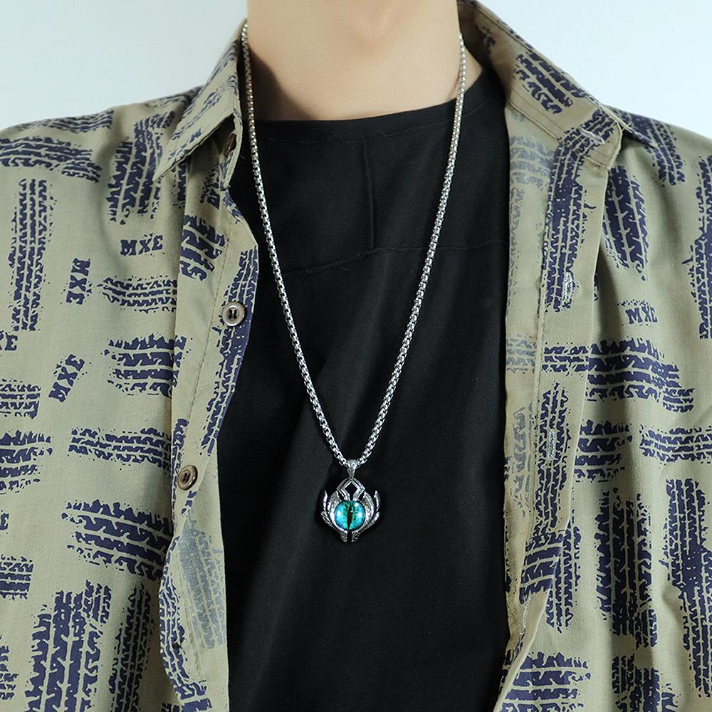 Stainless Steel Necklace Accessories Exaggerated Hip Hop Men'S And Women'S Pendants